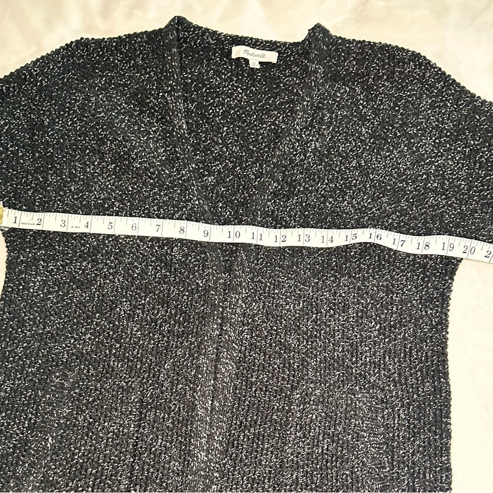 Madewell Dark Gray Open-Front Cardigan - Picture 4 of 8